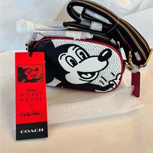 SALE! NWT Coach Disney Mickey Mouse Crossbody Mini Camera Size  Bag